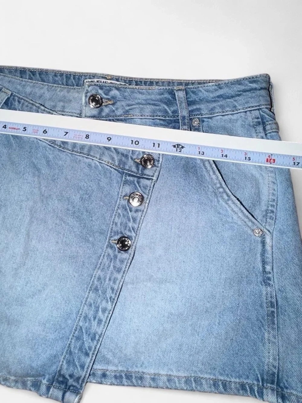 We The Free asymmetric denim
